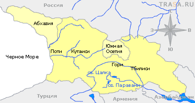 Карта Грузии