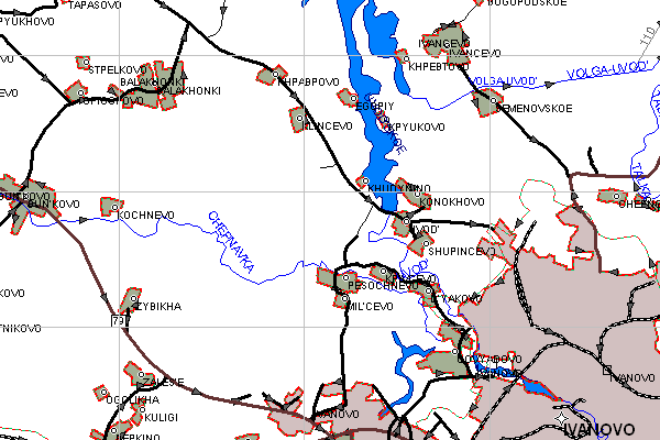 Векторная карта Ивановской области для GPS навигаторов Garmin. Trasa.ru