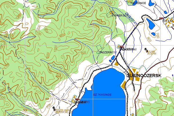 Векторная карта Республики Бурятия для GPS навигаторов Garmin. Trasa.ru