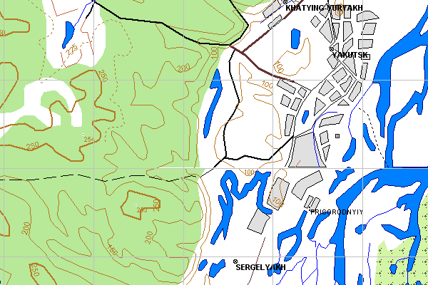 Векторная карта республики Саха для GPS навигаторов Garmin. Trasa.ru
