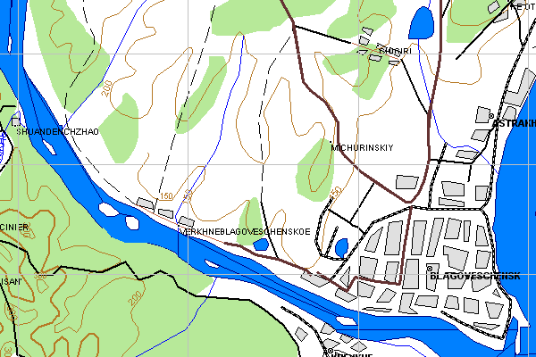 Векторная карта Амурской области для GPS навигаторов Garmin. Trasa.ru