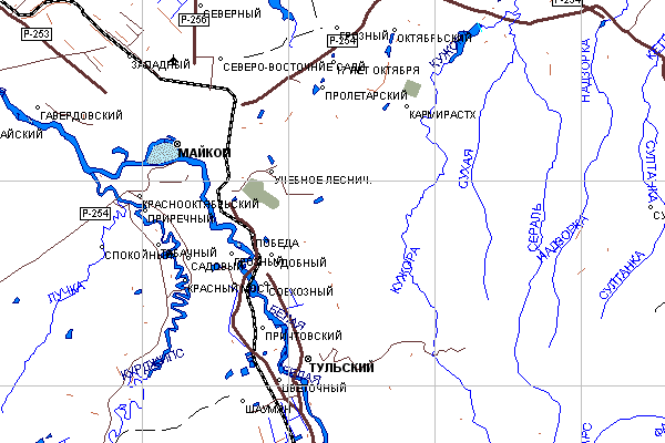 Векторная карта Республики Адыгеи  для GPS навигаторов Garmin. Trasa.ru