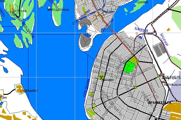 Векторная карта Архангельской области для GPS навигаторов Garmin. Trasa.ru