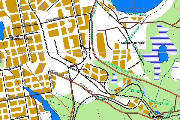 Векторная карта Свердловской области для GPS навигаторов Garmin. Trasa.ru