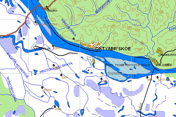 Векторная карта Ханты-Мансийского автономного округа для GPS навигаторов Garmin. Trasa.ru