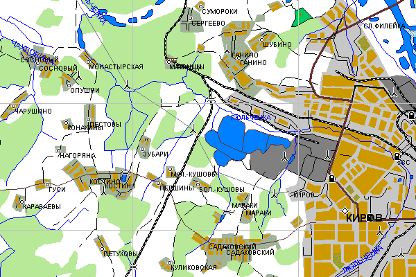 Векторная карта Кировской области для GPS навигаторов Garmin. Trasa.ru