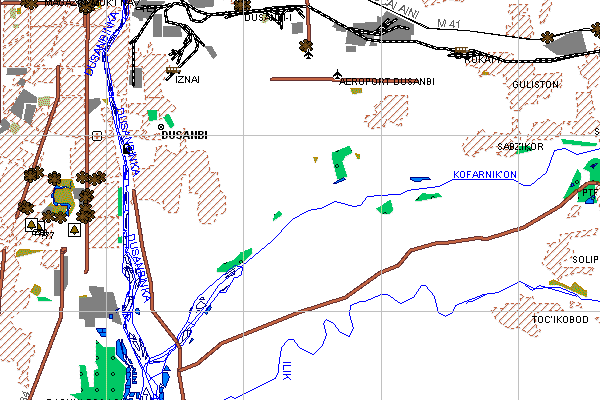 Векторная карта Таджикистана для GPS навигаторов Garmin. Trasa.ru