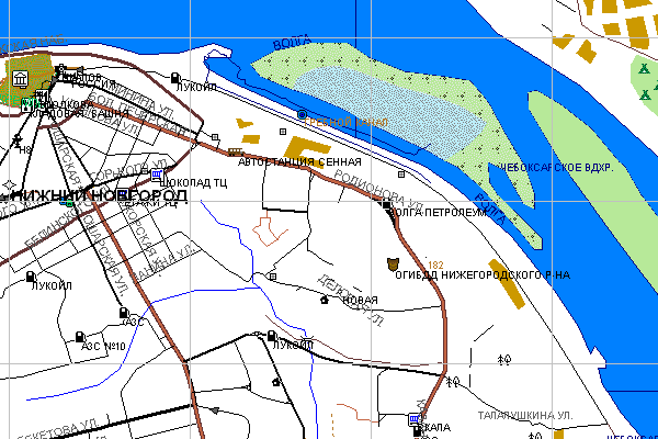 Векторная карта Нижегородской области для GPS навигаторов Garmin. Trasa.ru