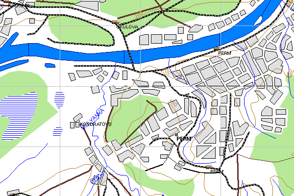 Векторная карта Пермского края для GPS навигаторов Garmin. Trasa.ru