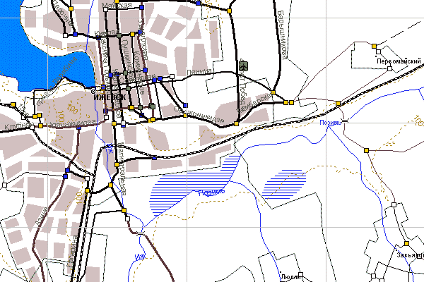 Векторная карта Удмуртской республики для GPS навигаторов Garmin. Trasa.ru