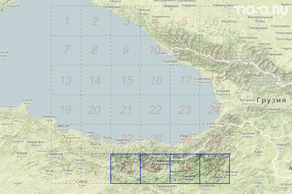 Набор топографических карт квадрата K-37 - Trasa.ru