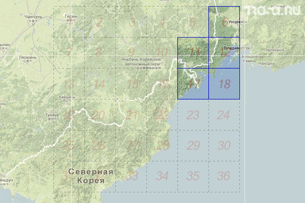 Набор топографических карт квадрата K-52 - Trasa.ru
