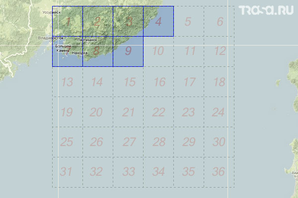 Набор топографических карт квадрата K-53 - Trasa.ru