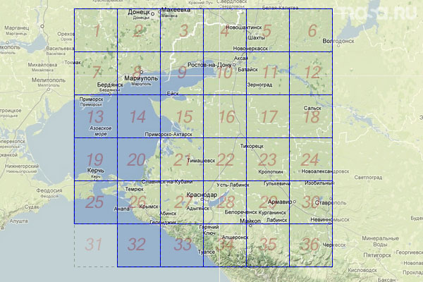Набор топографических карт квадрата L-37 - Trasa.ru