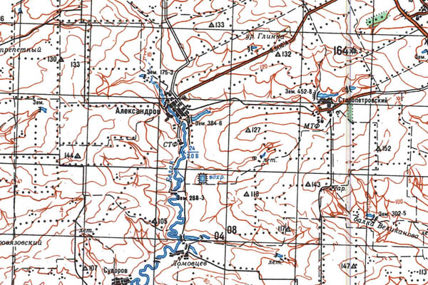 Уменьшенный фрагмент представленной топографической карты L-37-06 - Trasa.ru