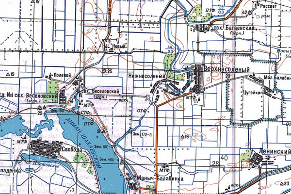 Уменьшенный фрагмент представленной топографической карты L-37-11 - Trasa.ru