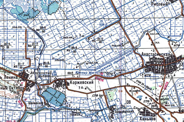 Уменьшенный фрагмент представленной топографической карты L-37-26 - Trasa.ru