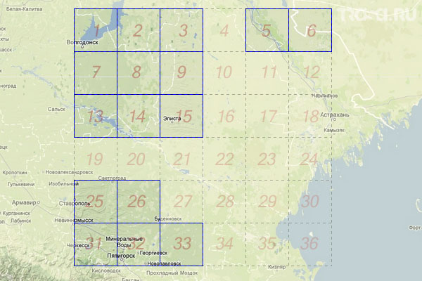 Набор топографических карт квадрата L-38 - Trasa.ru