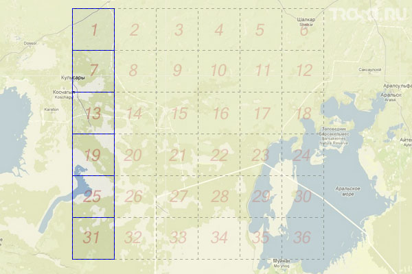 Набор топографических карт квадрата L-40 - Trasa.ru