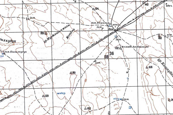 Уменьшенный фрагмент представленной топографической карты L-40-01 - Trasa.ru