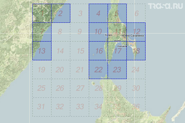 Набор топографических карт квадрата L-54 - Trasa.ru