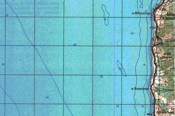 Уменьшенный фрагмент представленной топографической карты L-54-04 - Trasa.ru