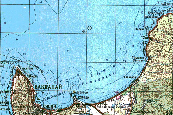 Уменьшенный фрагмент представленной топографической карты L-54-22 - Trasa.ru