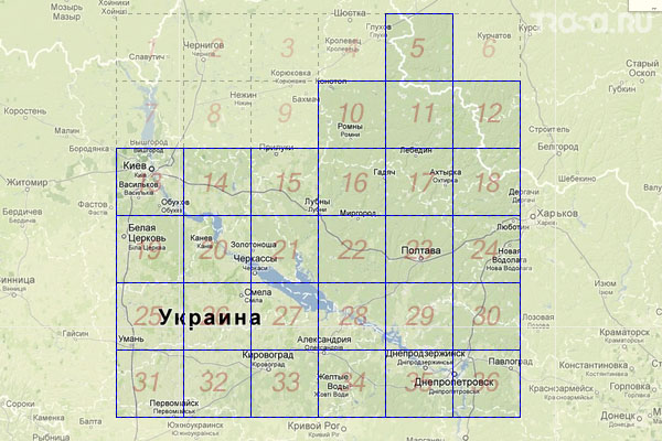 Набор топографических карт квадрата M-36 - Trasa.ru