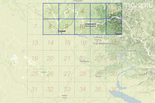 Набор топографических карт квадрата M-44 - Trasa.ru
