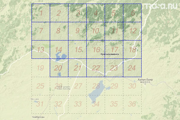 Набор топографических карт квадрата M-50 - Trasa.ru