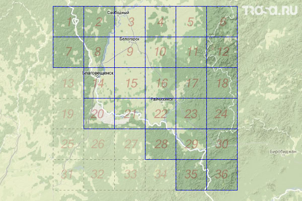 Набор топографических карт квадрата M-52 - Trasa.ru