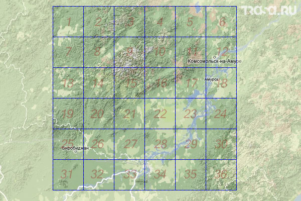 Набор топографических карт квадрата M-53 - Trasa.ru