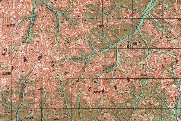 Уменьшенный фрагмент представленной топографической карты M-53-15 - Trasa.ru