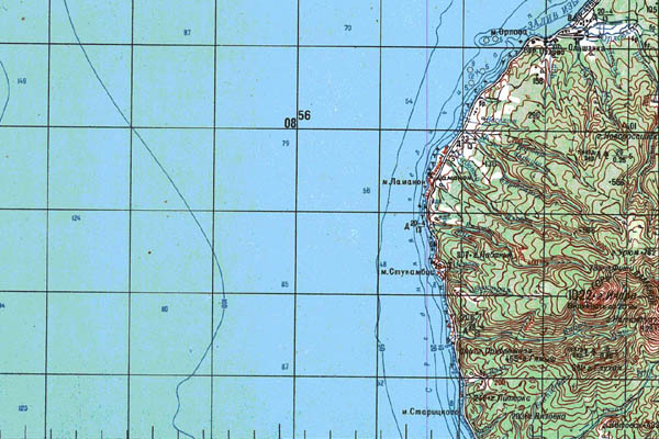 Уменьшенный фрагмент представленной топографической карты M-54-28 - Trasa.ru