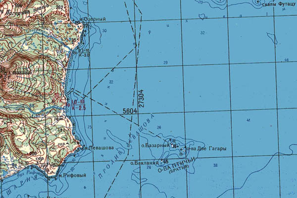 Уменьшенный фрагмент представленной топографической карты M-57-13 - Trasa.ru