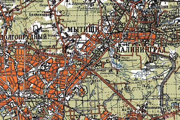 Уменьшенный фрагмент представленной топографической карты N-37-02 - Trasa.ru