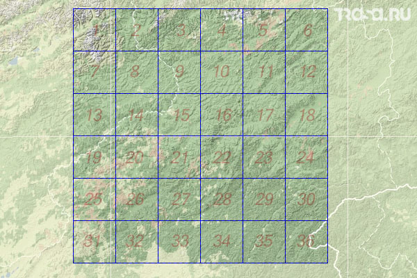 Набор топографических карт квадрата N-50 - Trasa.ru