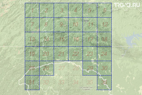 Набор топографических карт квадрата N-51 - Trasa.ru