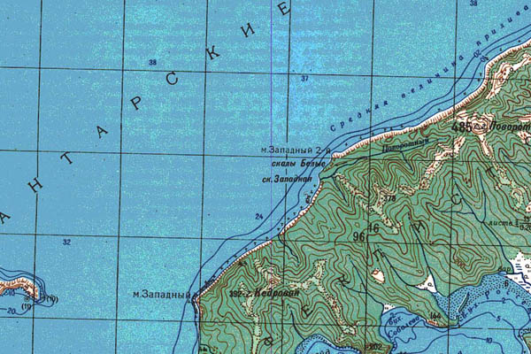 Уменьшенный фрагмент представленной топографической карты N-53-11 - Trasa.ru