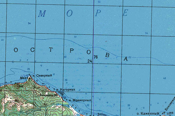 Уменьшенный фрагмент представленной топографической карты N-53-12 - Trasa.ru