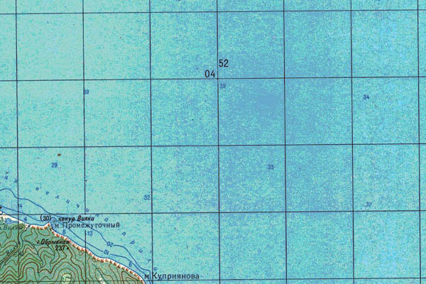 Уменьшенный фрагмент представленной топографической карты N-54-15 - Trasa.ru