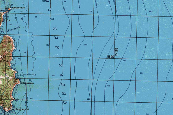 Уменьшенный фрагмент представленной топографической карты N-57-29 - Trasa.ru