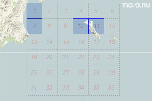 Набор топографических карт квадрата N-58 - Trasa.ru