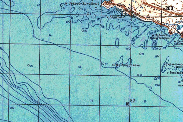 Уменьшенный фрагмент представленной топографической карты N-58-10 - Trasa.ru
