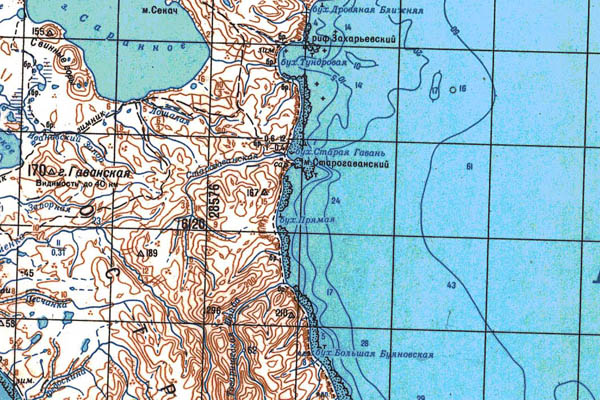Уменьшенный фрагмент представленной топографической карты N-58-11 - Trasa.ru
