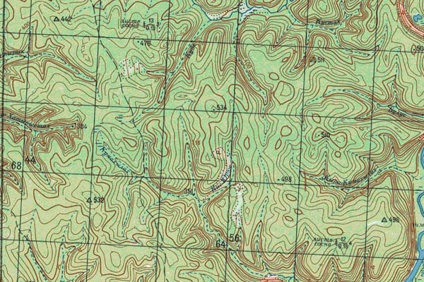 Уменьшенный фрагмент представленной топографической карты O-50-12 - Trasa.ru