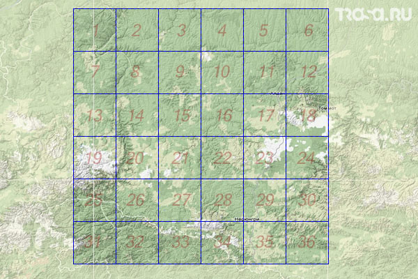 Набор топографических карт квадрата O-51 - Trasa.ru
