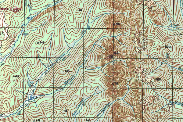 Уменьшенный фрагмент представленной топографической карты O-53-10 - Trasa.ru