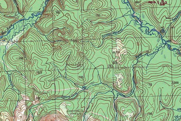 Уменьшенный фрагмент представленной топографической карты O-53-19 - Trasa.ru