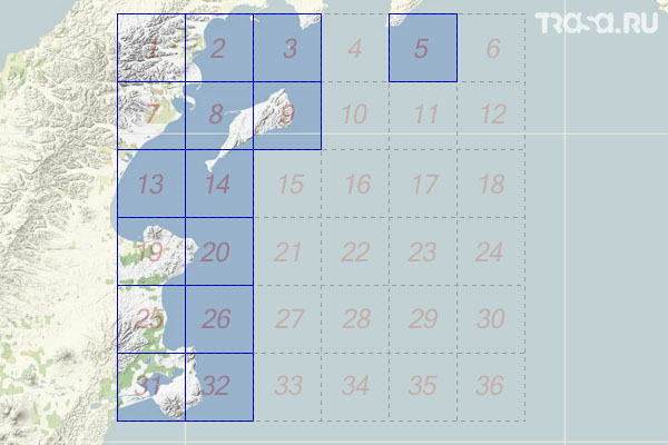 Набор топографических карт квадрата O-58 - Trasa.ru